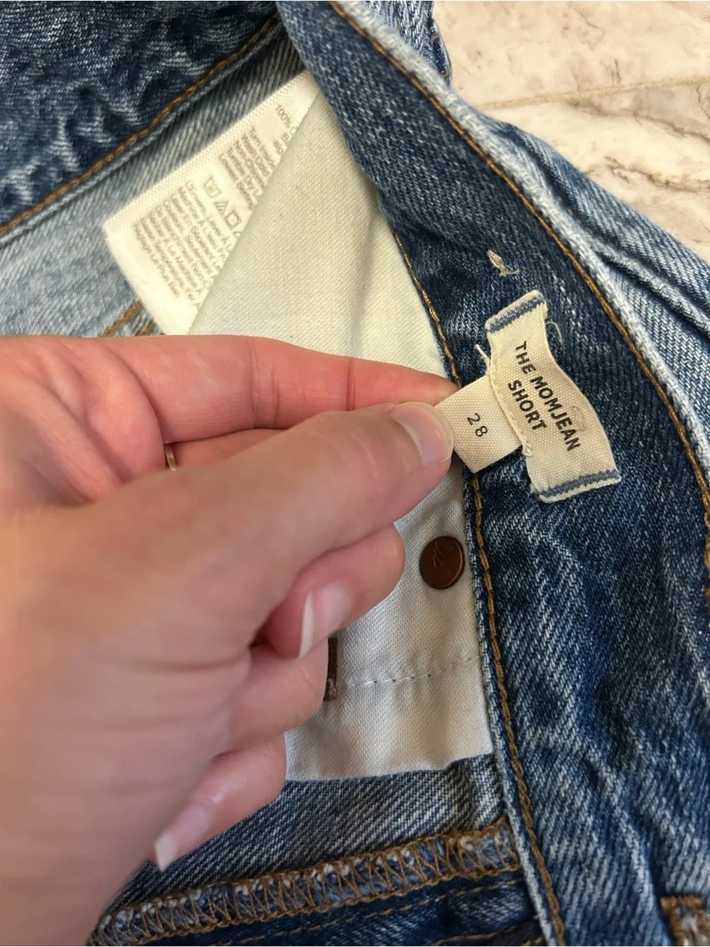 Madewell Classic Blue Denim Cutoff Shorts